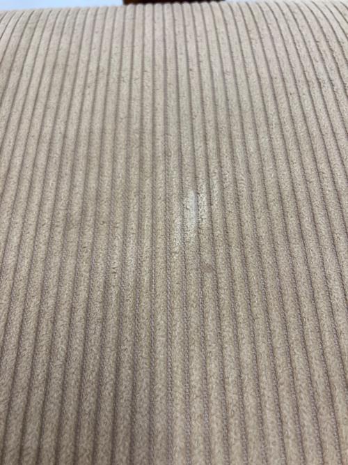 UNICO (ウニコ) 2人掛けソファー  ベージュ×ブラウン SWELLA　角ダメージ有