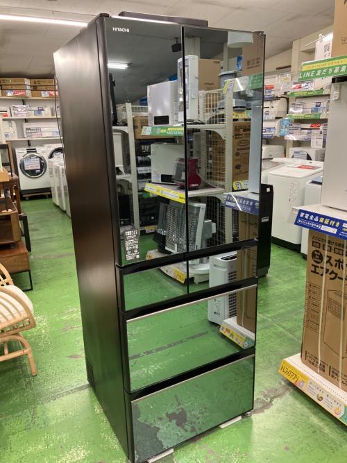 HITACHI (ヒタチ) 6ドア冷蔵庫 R-HXCC62T 2023年製  冷凍室トレー1枚破損有 617L