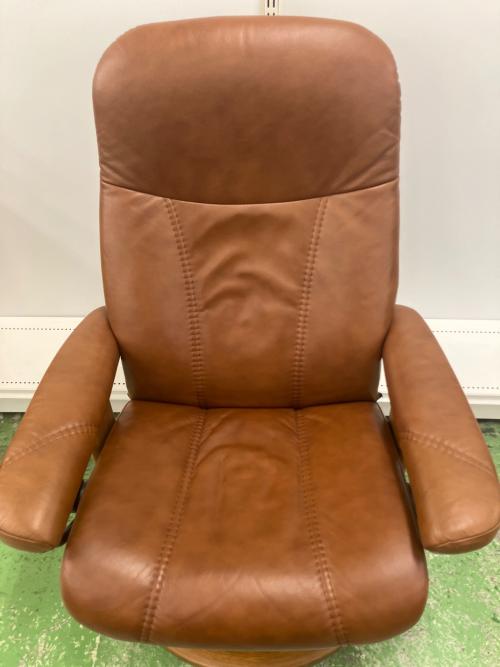 Ekornes (エコーネス) ストレスレスリクライニングチェアー 011450150934802 オットマン付 ブラウン