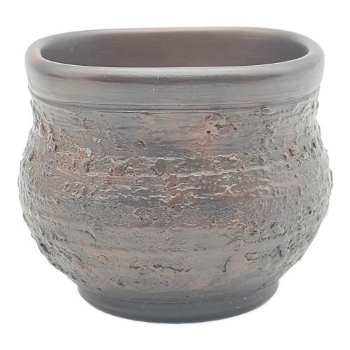 常滑焼 (トコナメヤキ) ぐい呑み カニ 井上素三 不識庵素之陶