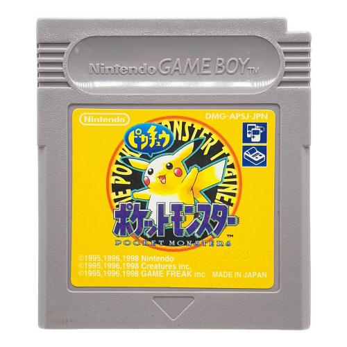 ポケットモンスターピカチュウ ゲームソフト 箱有 CERO A (全年齢対象)