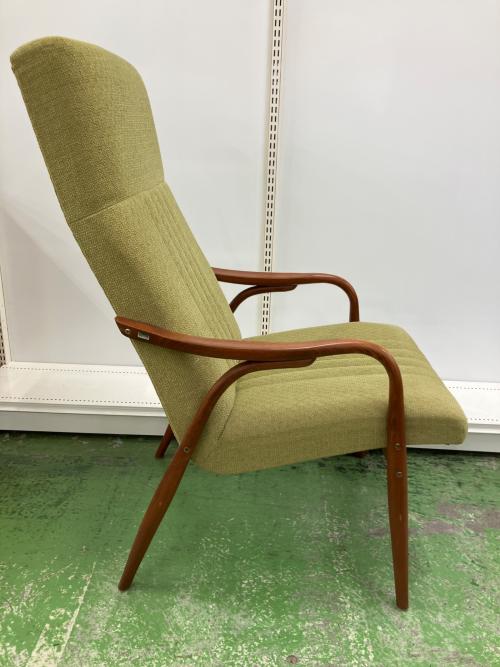 UNICO (ウニコ) ラウンジチェアー TON社 グリーン×ライトブラウン DOZE