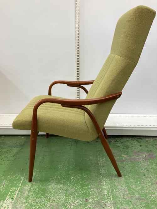 UNICO (ウニコ) ラウンジチェアー TON社 グリーン×ライトブラウン DOZE