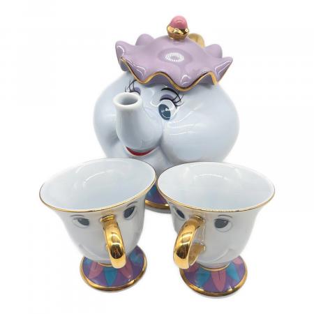 DISNEY (ディズニー) ティーポット 美女と野獣 ティーセット カップ2個