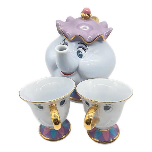 DISNEY (ディズニー) ティーポット 美女と野獣 ティーセット カップ2個付き