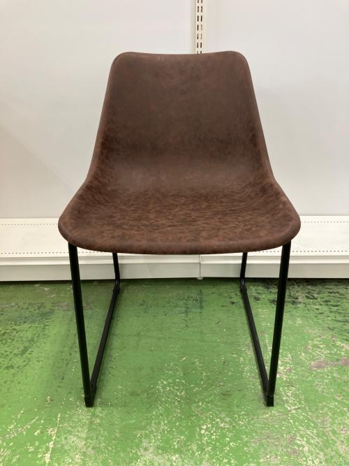 アームレスチェアー  ブラウン