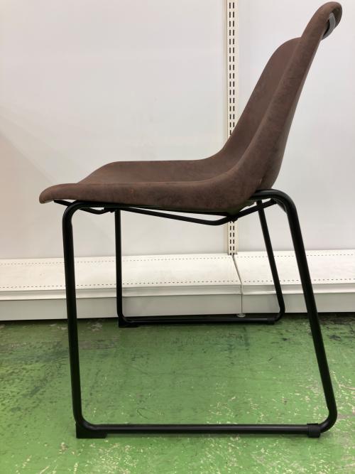 アームレスチェアー  ブラウン