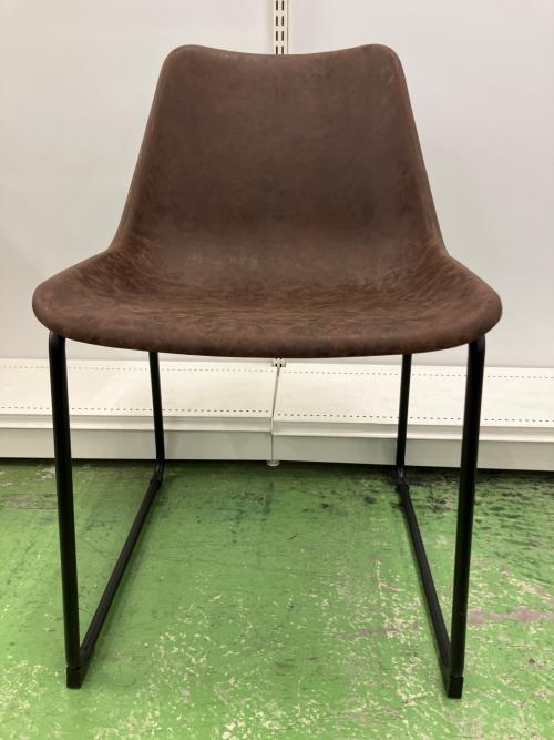 アームレスチェアー  ブラウン