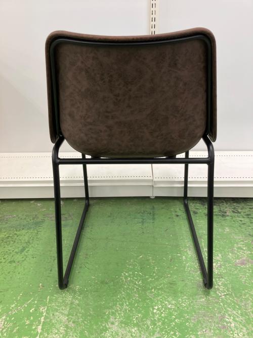 アームレスチェアー  ブラウン