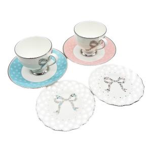 NARUMI (ナルミ) カップ&ソーサー 6ピース・ペアコーヒーセット