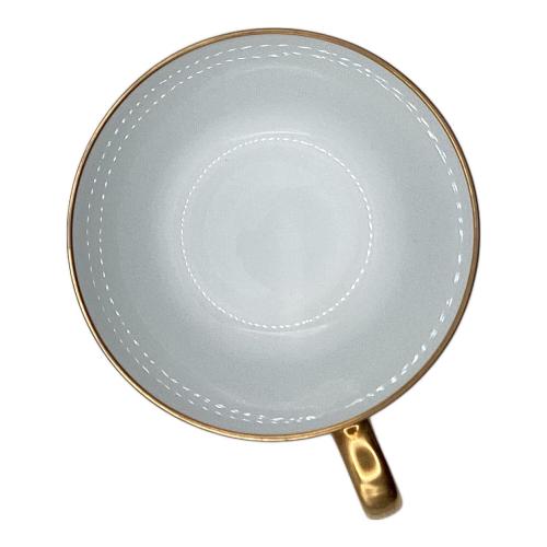 大倉陶園 (オオクラトウエン) カップ&ソーサー ブルー 金枠