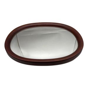 秋田木工 (アキタモッコウ) 曲木鏡 ブラウン