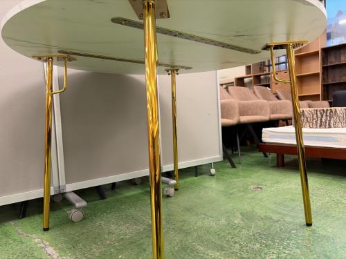 Franc franc (フランフラン) ダイニングテーブル ホワイト ベル ラウンド110