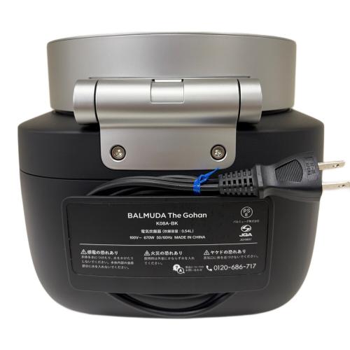 BALMUDA (バルミューダ) マイコン炊飯ジャー K08A-BK 2022年製  3合(0.54L)