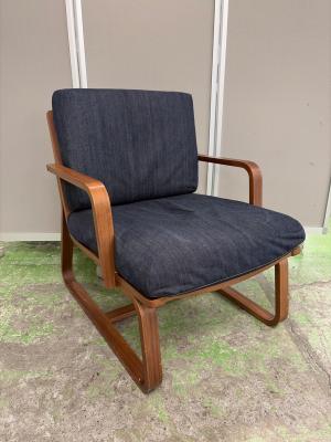 無印良品 (ムジルシリョウヒン) リビングでも使えるダイニングチェア ネイビー