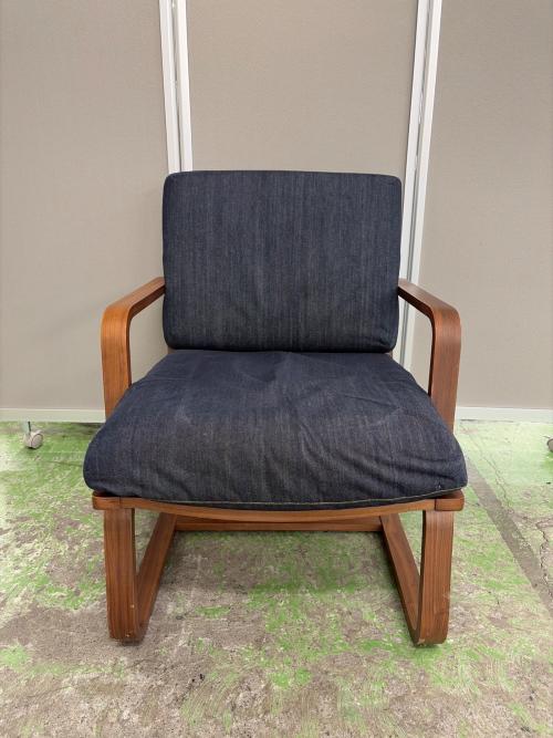 無印良品 (ムジルシリョウヒン) リビングでも使えるダイニングチェア ネイビー