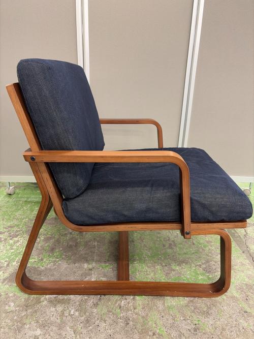 無印良品 (ムジルシリョウヒン) リビングでも使えるダイニングチェア ネイビー