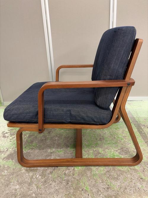 無印良品 (ムジルシリョウヒン) リビングでも使えるダイニングチェア ネイビー