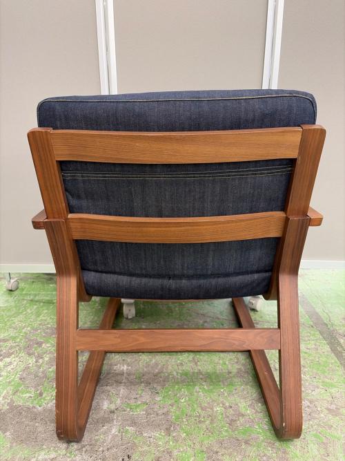 無印良品 (ムジルシリョウヒン) リビングでも使えるダイニングチェア ネイビー