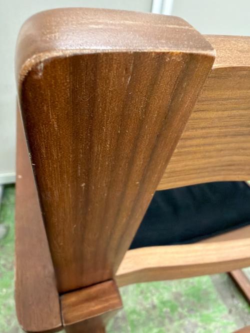 無印良品 (ムジルシリョウヒン) リビングでも使えるダイニングチェア ネイビー