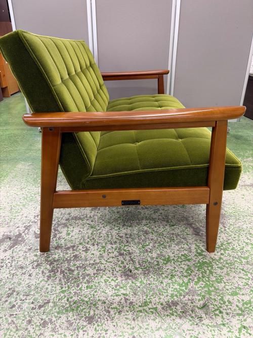 カリモク60 (カリモクロクマル) 2人掛けソファー W36173QW  モケットグリーン Kチェア