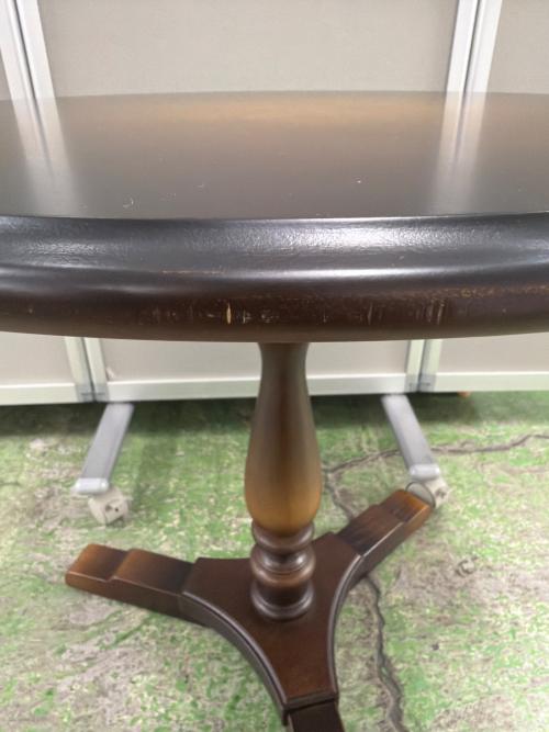 飛騨産業 (ヒダサンギョウ) カフェテーブル DK319 ブラウン 穂高
