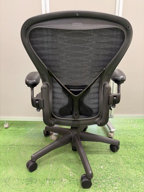 Herman Miller (ハーマンミラー) アーロンチェア クラシック Bサイズ　グラファイトベース ポスチャーフィットフル装備 AE113AWBPJG1BBBK4M02