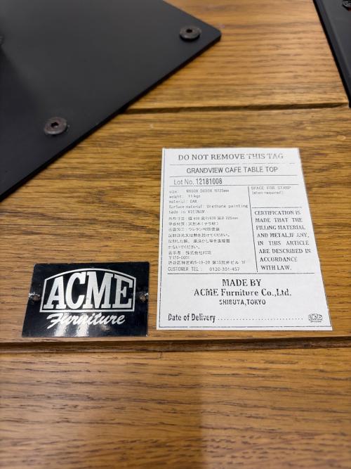 ACME Furniture (アクメファニチャー) カフェテーブル grandview cafe table  ブラウン