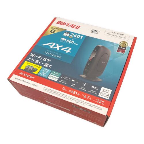 BUFFALO (バッファロー) ルーター WSR-3200AX4S-BK