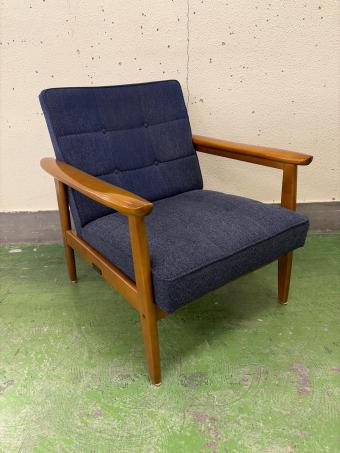 カリモク60 (カリモクロクマル) Kチェア　１シーター ネイビー
