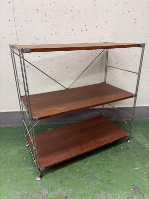 無印良品 (ムジルシリョウヒン) ステンレスユニットシェルフ  ダークブラウン