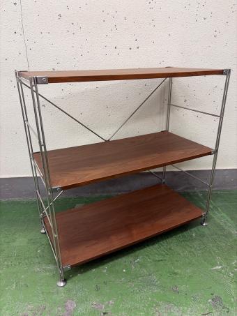 無印良品 (ムジルシリョウヒン) ステンレスユニットシェルフ  ダークブラウン