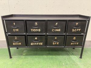 journal standard Furniture (ジャーナルスタンダードファニチャー) キャビネット 廃盤品 幅:約116㎝ ブラック GUIDEL 8 DRAWER CHEST WIDE