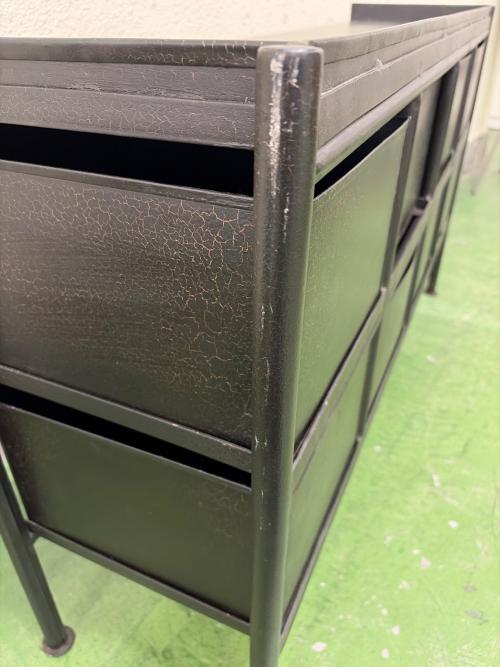 journal standard Furniture (ジャーナルスタンダードファニチャー) キャビネット 廃盤品 幅:約116㎝ ブラック GUIDEL 8 DRAWER CHEST WIDE