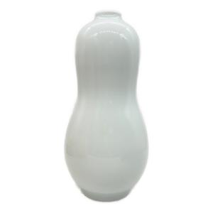一輪挿し 白磁瓢形 人間国宝 未使用品