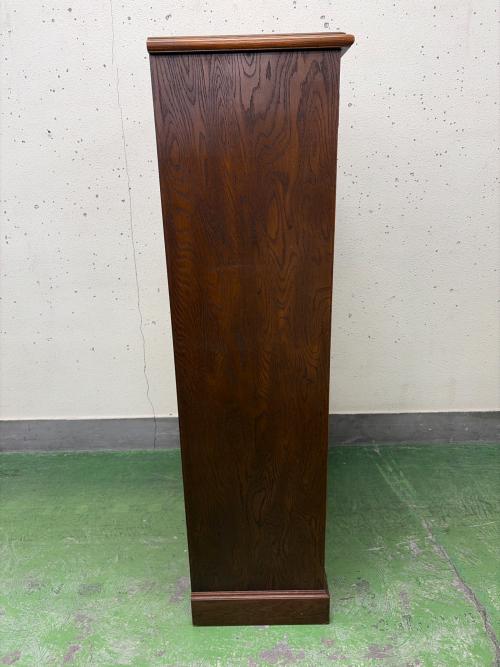 三越家具 (ミツコシカグ) キャビネット ガラス扉ヒビ有 ブラウン Brugge