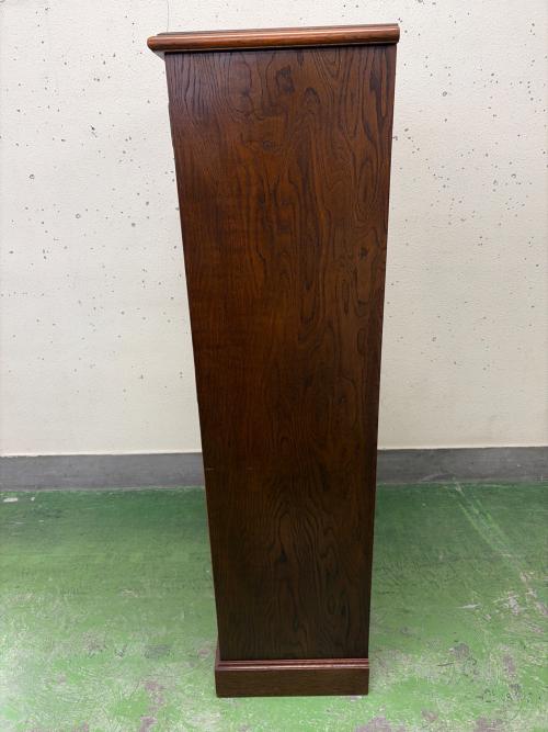 三越家具 (ミツコシカグ) キャビネット ガラス扉ヒビ有 ブラウン Brugge