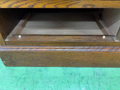 三越家具 (ミツコシカグ) キャビネット ガラス扉ヒビ有 ブラウン Brugge