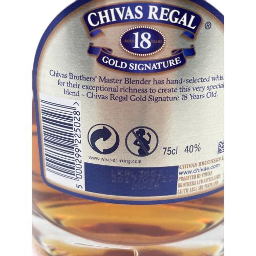 CHIVAS REGAL (シーバスリーガル) GOLD SIGNATURE  未開封 スコッチウィスキー 18年 750ml