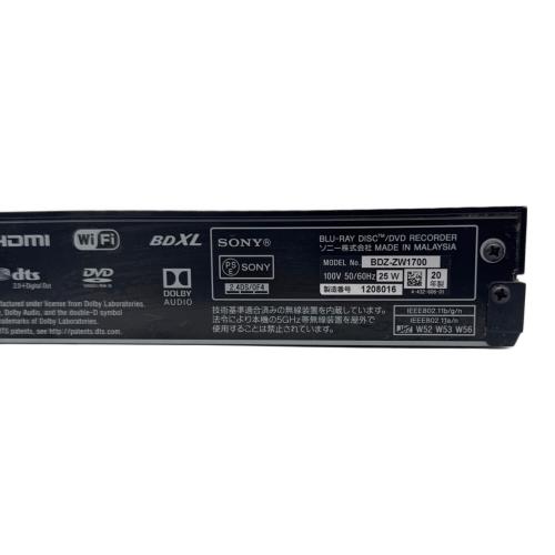 SONY (ソニー) Blu-rayレコーダー BDZ-ZW1700