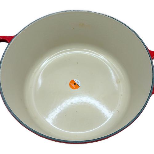 LE CREUSET (ルクルーゼ) 両手鍋 SIZE 26cm レッド