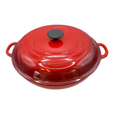 LE CREUSET (ルクルーゼ) 両手鍋 SIZE 30cm レッド｜トレファクONLINE