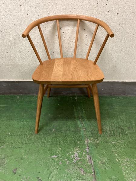 無印良品 (ムジルシリョウヒン) オーク材アームチェアー丸脚 廃盤品