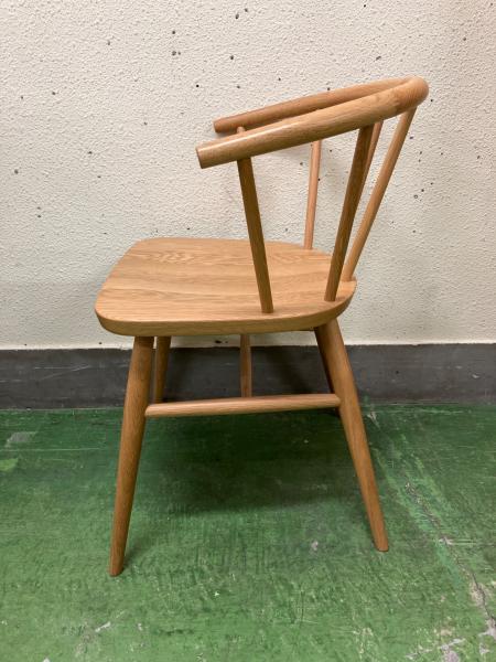 無印良品 (ムジルシリョウヒン) オーク材アームチェアー丸脚 廃盤品