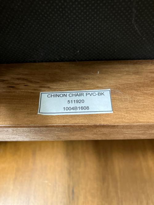 journal standard Furniture (ジャーナルスタンダードファニチャー) ダイニングチェアー 1004B1608 CHINON CHAIR PVC-BK