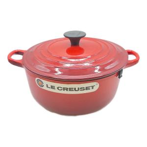 LE CREUSET (ルクルーゼ) 鍋 20cm チェリーレッド ココット・ロンド