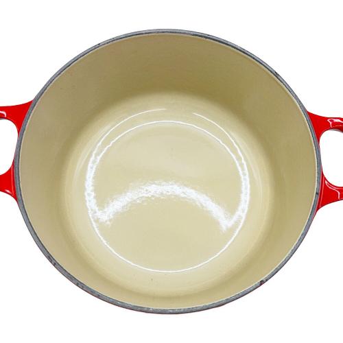 LE CREUSET (ルクルーゼ) 鍋 20cm チェリーレッド ココット・ロンド