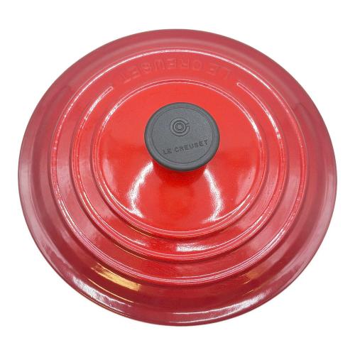 LE CREUSET (ルクルーゼ) 鍋 20cm チェリーレッド ココット・ロンド