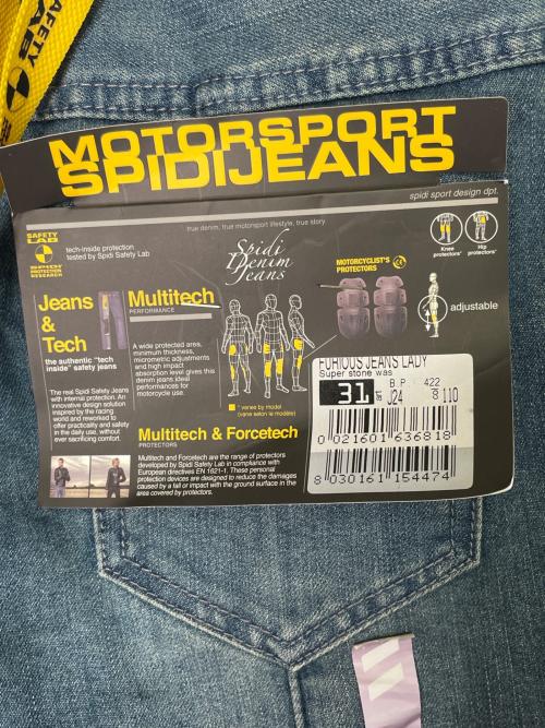 プロテクターパンツ レディース W31 J24フューリアスジーンズ デニム