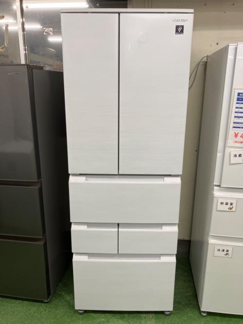 SHARP (シャープ) 6ドア冷蔵庫 SJ-MF46M-W 2024年製 457L